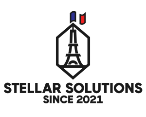 Eiffel Tower Landmark logo design