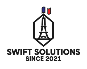 Eiffel Tower Landmark logo design