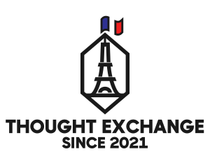 Eiffel Tower Landmark logo design