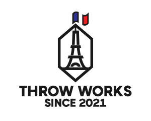 Eiffel Tower Landmark logo design