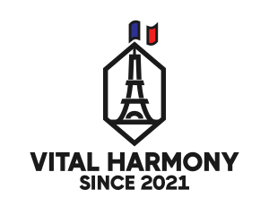 Eiffel Tower Landmark logo design