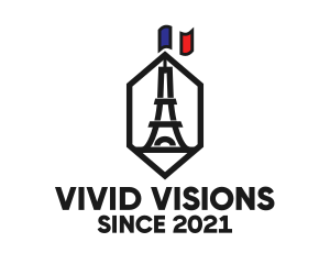 Eiffel Tower Landmark logo design