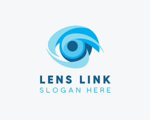 Eye Optical Lens logo design