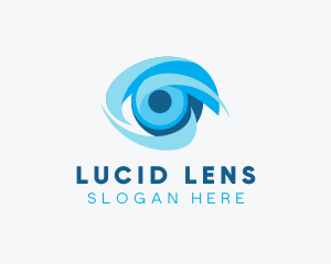 Eye Optical Lens logo design