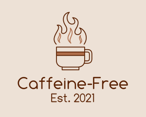 Hot Dark Roast Coffee  logo design