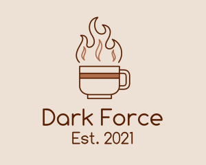 Hot Dark Roast Coffee  logo design