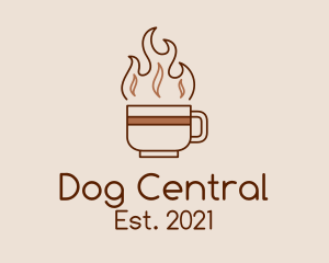 Hot Dark Roast Coffee  logo design