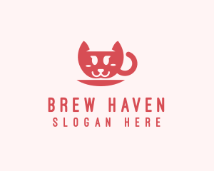 Cat Cup Cafe logo design