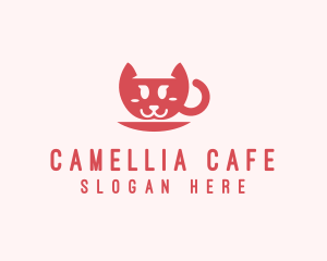 Cat Cup Cafe logo design