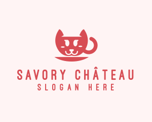 Cat Cup Cafe logo design