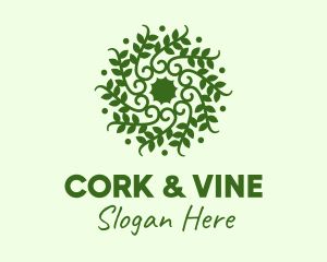 Decorative Green Vines  logo design