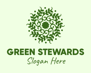 Decorative Green Vines  logo design