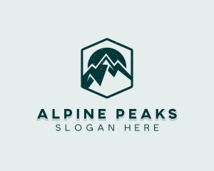 Travel Mountain Peak logo design