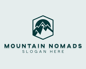 Travel Mountain Peak logo design