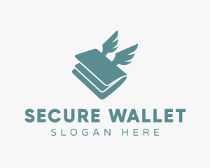 Credit Wallet Wings logo design