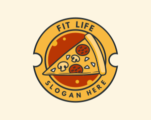 Pizza Food Pizzeria Logo