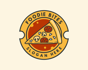 Pizza Food Pizzeria logo design