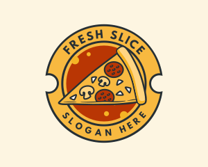 Pizza Food Pizzeria logo design