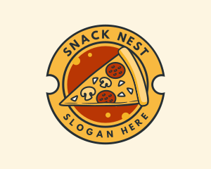 Pizza Food Pizzeria logo design