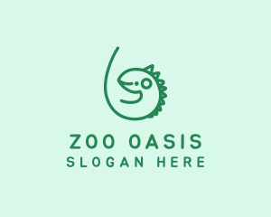 Iguana Zoo Vet logo design