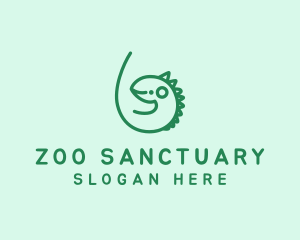 Iguana Zoo Vet logo design