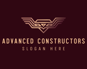 Luxury Diamond Wings logo design