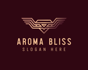 Luxury Diamond Wings logo design