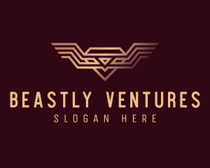 Luxury Diamond Wings logo design