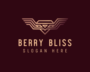 Luxury Diamond Wings logo design