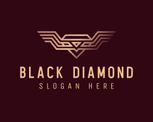 Luxury Diamond Wings logo design