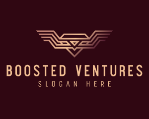 Luxury Diamond Wings logo design