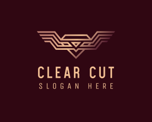 Luxury Diamond Wings logo design