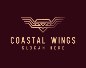 Luxury Diamond Wings logo design