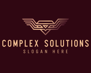 Luxury Diamond Wings logo design