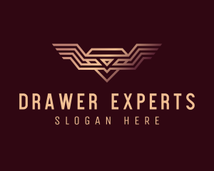 Luxury Diamond Wings logo design