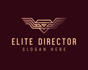 Luxury Diamond Wings logo design