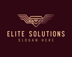 Luxury Diamond Wings logo design