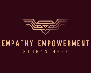 Luxury Diamond Wings logo design