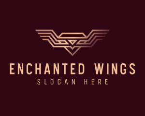 Luxury Diamond Wings logo design