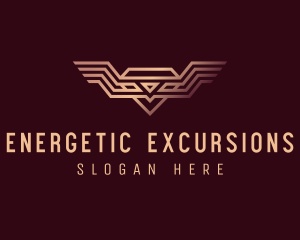 Luxury Diamond Wings logo design