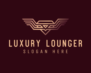 Luxury Diamond Wings logo design