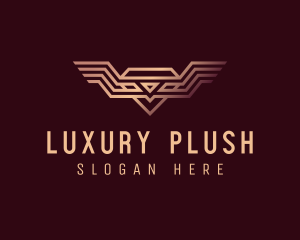 Luxury Diamond Wings logo design