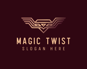 Luxury Diamond Wings logo design