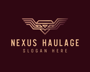 Luxury Diamond Wings logo design