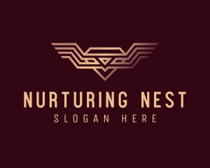 Luxury Diamond Wings logo design