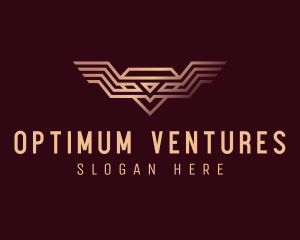 Luxury Diamond Wings logo design