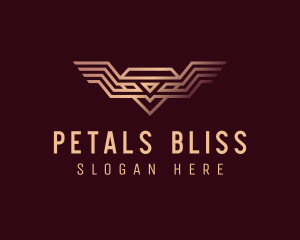 Luxury Diamond Wings logo design