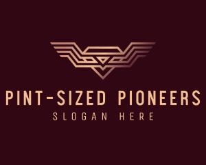 Luxury Diamond Wings logo design