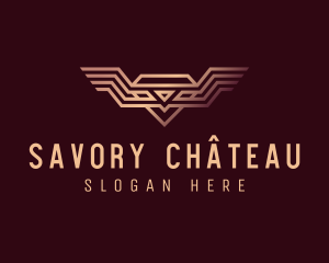 Luxury Diamond Wings logo design