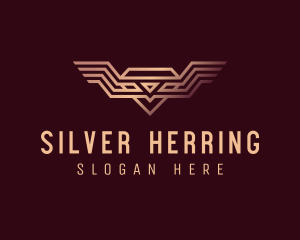 Luxury Diamond Wings logo design